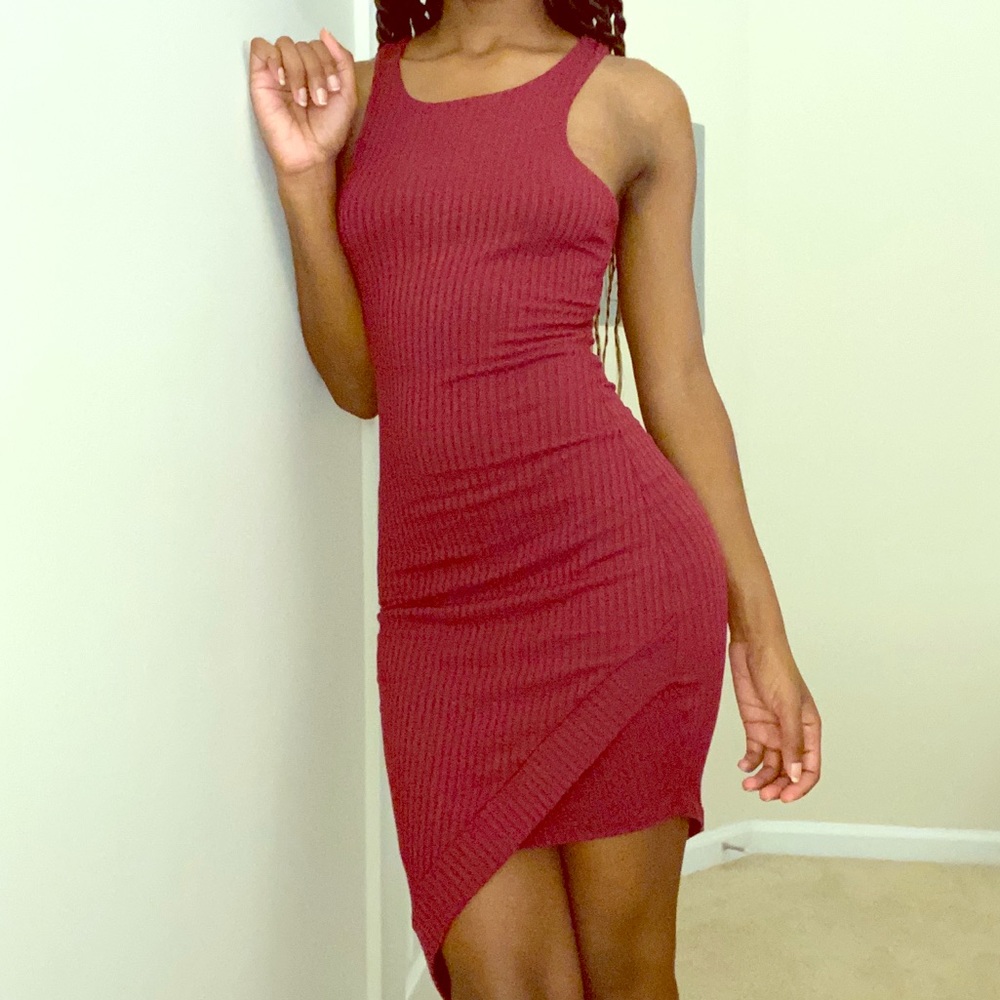 AKIRA Burgundy Dress